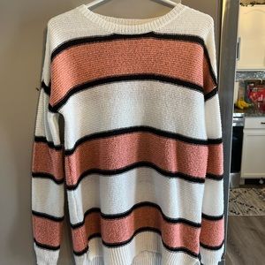 Pulse Boutique Pink/white sweater